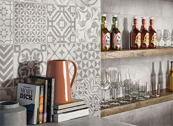 Cementina Grigio Mix decor tiles